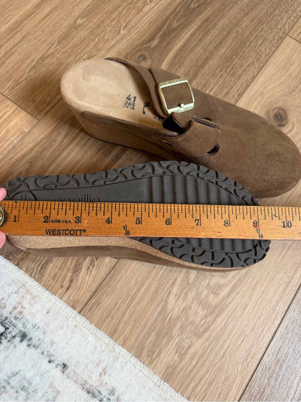 Birkenstock Papillio Clog “Fanny” in dark tea. Women’s size 10 / 41 - Picture 11 of 11